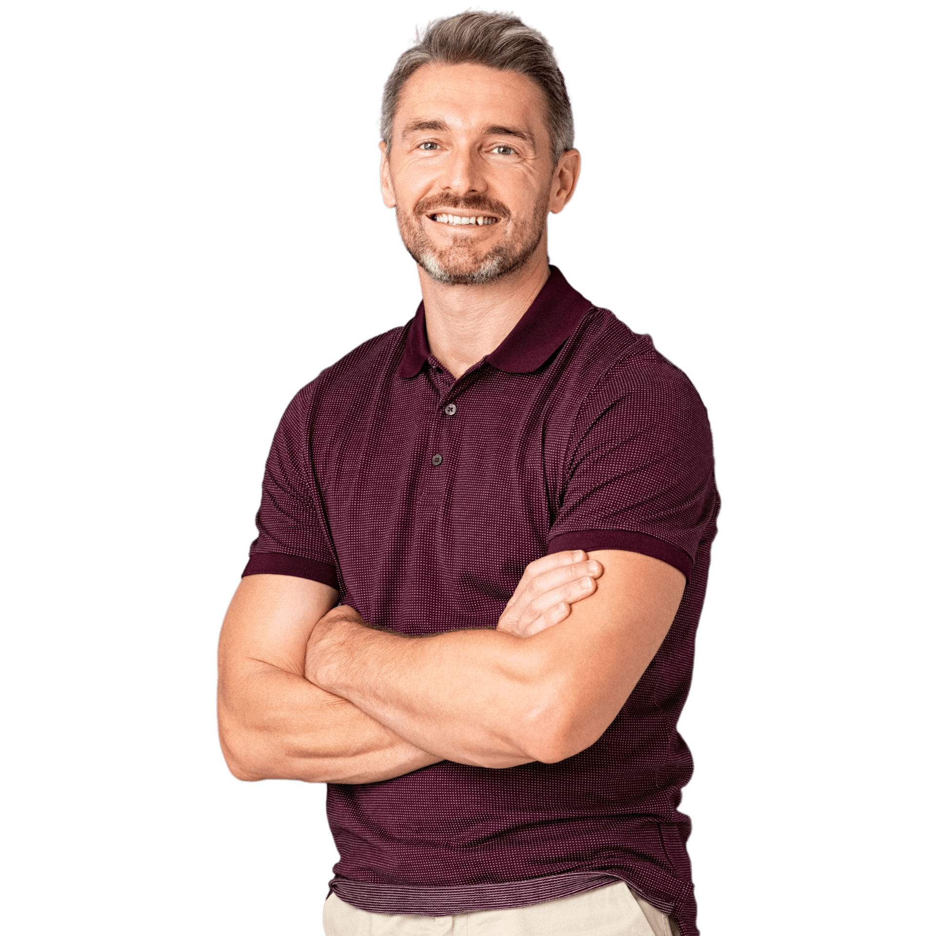 Man feeling energized